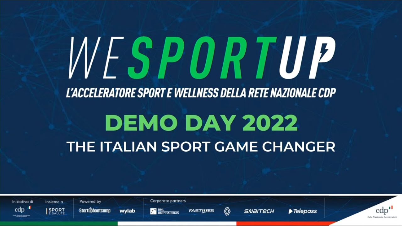 WeSportUp 2022 Demo Day The Italian Sport Game Changer YouTube