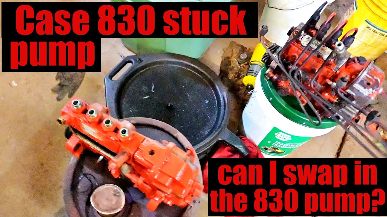 Case tractor, pulling the stuck Bosch pump! Can I swap the old 830 pump