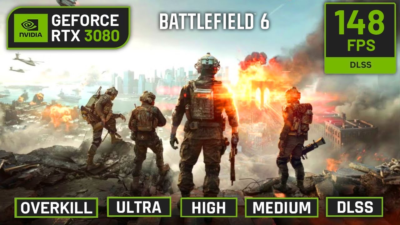 Battlefield 6 Multiplayer on the RTX 3080 (1080p, 1440p, 4K, DLSS)🔥Multi Setting Test