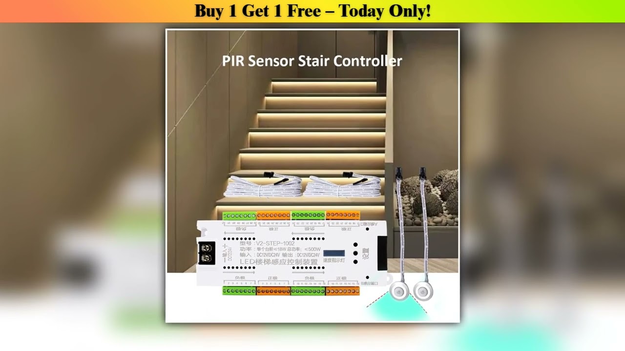 New Arrival DC 12V 24V 32 Channel Stair Motion Sensor Controller PIR Sensor Night Light Automatic