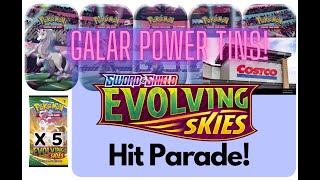 Pokemon TCG: Costco's Galar Power Tins: Evolving Skies Punches Hard! #pokemon #ptcg #pokemontcg