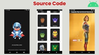 Superheroes & Superheroines Android App || Marvel API || Youtube Data API