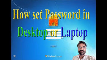 How to set Password in Desktop or Laptop | in Kannada