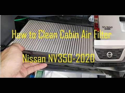 How to Clean (A/C) Cabin Air Filter Nissan NV350 - 2020 | Full Tutorial