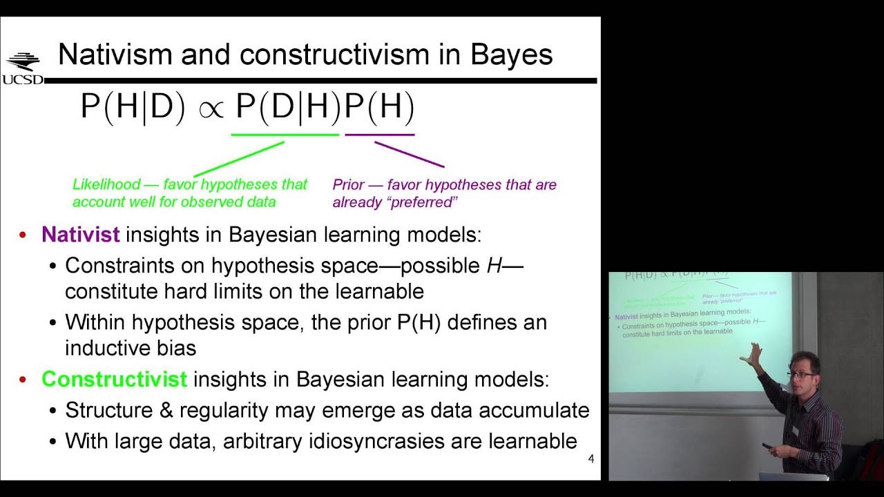 Roger Levy: Modeling a continuum of hypotheses spanning from nativism to constructivism