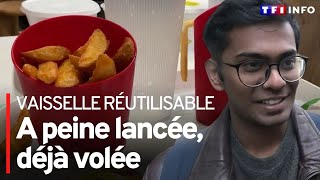 Les vols de vaisselle réutilisable se multiplient dans les fast food