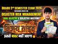 🔥BRABU 3rd Semester Disaster Risk Management Important Questions 2026 |Disaster Risk Last Shot