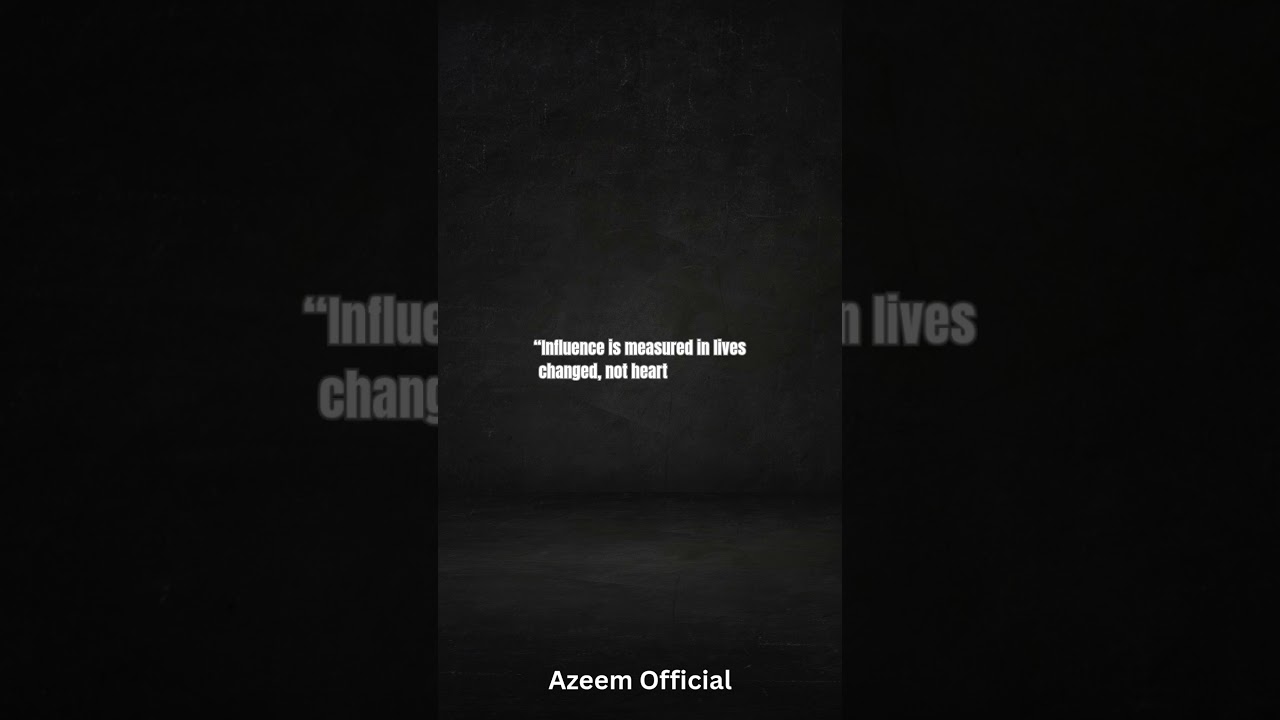 “Chase Impact, Not Likes” 