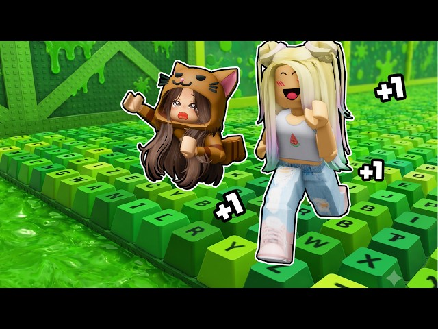 Cada SEGUNDO +1 de VELOCIDAD en el OBBY DE TECLADO ASMR de SLIME en Roblox con Mandarina
