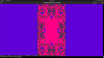 Command-Line Cellular-Automata w/ ANSI Escape-Codes