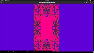 Command-Line Cellular-Automata w/ ANSI Escape-Codes