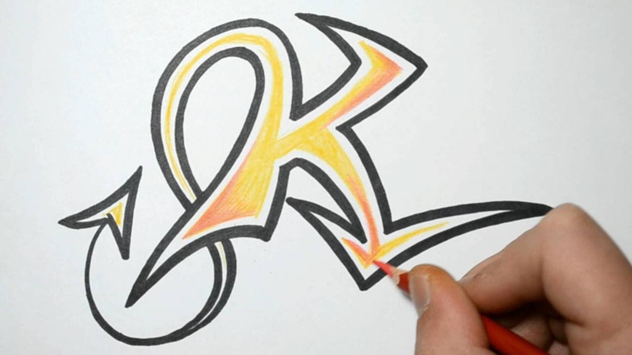 Letter K Drawing