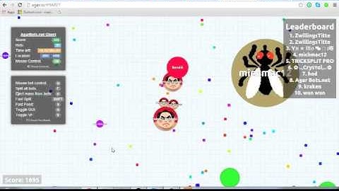 Tricksplit Whit Bots//agarbots.net//so much Lag!