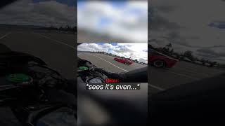 Bike vs Corvette Z06… wasn't even close 😈