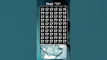 FAST Spot It Speed Challenge! 7 Seconds! Go! #shorts #numberspuzzle #iq