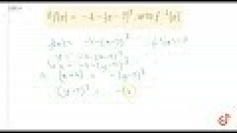 If `f(x)=-4-(x-7)^3` , write `f^(-1)(x)dot`