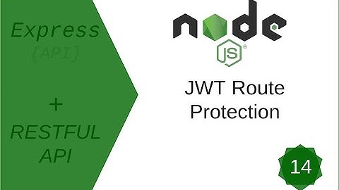 JWT Route Protection | Creating a REST API with Node.js | Tutorial # 14