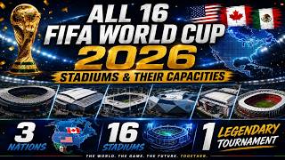 All 16 FIFA World Cup 2026 Stadiums 🏟️ & Their Capacities ⚽🔥