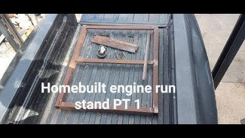 DIY engine run stand build part 1