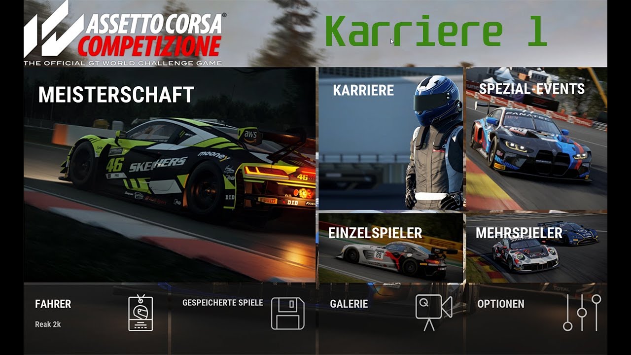 Assetto Corsa Competizione Karriere