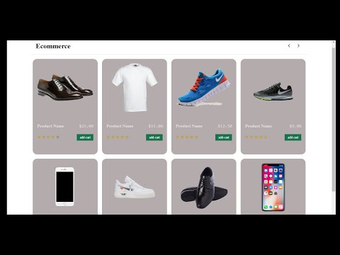 No jQuery or JavaScript Ecommerce Website Using HTML and CSS only