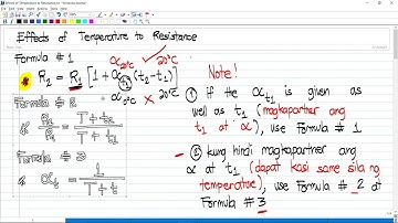 Tips in solving Effects of Temperature to Resistance (TAGALOG)