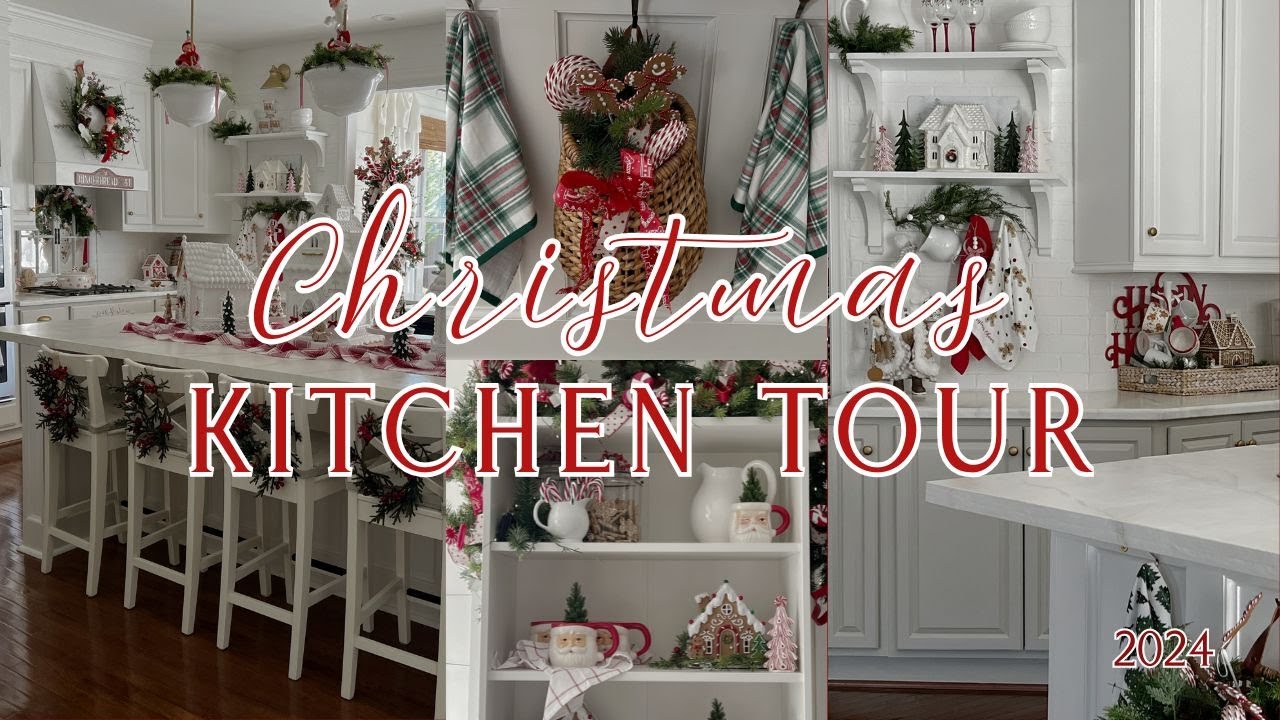 🎄NEW🎄 CHRISTMAS KITCHEN TOUR 2024 || FESTIVE STYLING IDEAS || COCOA STATION || GINGERBREAD DECOR