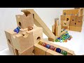 Marble run asmr  wooden cuboro  eureka standard mix course