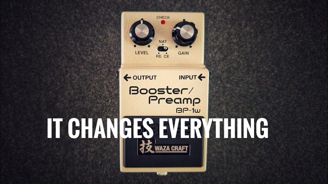 Boss Waza Craft BP-1w Booster/Preamp with Jazz Chorus and Tweed