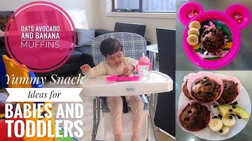 Oats Avocado and Banana Muffins | Yummy Snack Ideas for Babies and Toddlers