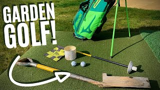 I MADE A GOLF COURSE IN MY GARDEN DURING LOCKDOWN!