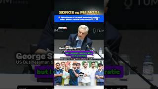 🔥George Soros vs PM Modi: Democracy, Adani & India's Biggest Political Controversy!🇮🇳🚀🤯 #shorts