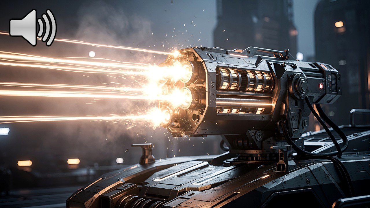 Epic Futuristic Machine Gun Sounds For Sci-Fi Projects | Part 2