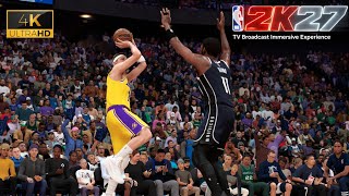 NBA 2K27 PS5 PRO 4K UHD | Lakers vs Mavs | Immersive TV Broadcast Experience! screenshot 2
