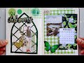 Green february spread   journal scrapbooking shorts