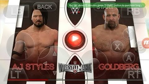 (GLOUD GAMES) WWE 2K17 AJ STYLE VS GOLDBERG WRESTLEMANIA 31 GAMEPLAY #2