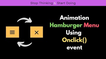Animation Hamburger menu icon. Menu with animation using css and js