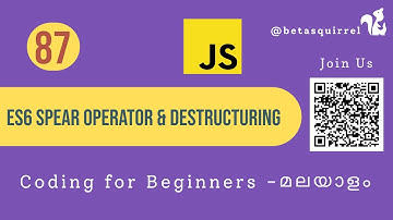 JavaScript ES6: Mastering the Spread Operator & Destructuring Arrays and Objects #malayalamtutorial