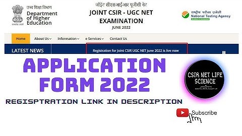 CSIR NET 2022 application form has been released 📢📢