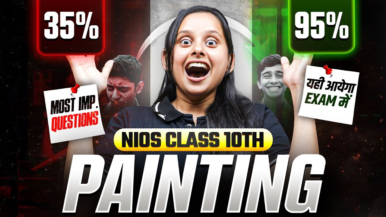 NIOS Class 10th Painting Most Important Questions with Solutions | Pass 100% | NO Fail
