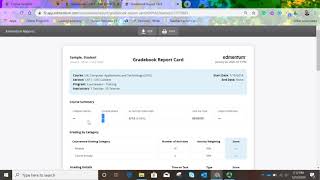 Teacher- Gradebook Report  (Edmentum)