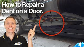 How to Repair a Dent on a Door   Tesla Model X