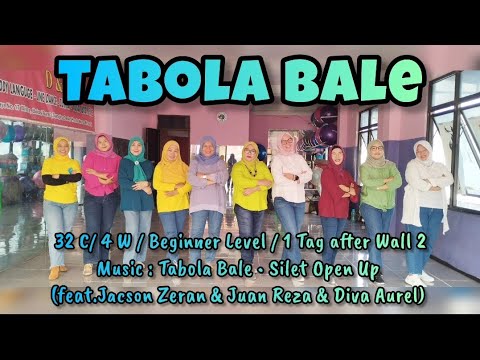 TABOLA BALE Line Dance °Silet Open Up (feat.Jacson Zeran & Juan Reza & Diva Aurel) || Beginner