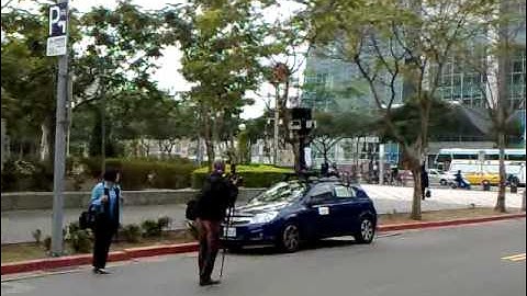 Google Street View Car under Taipei 101 building, Taipei, Taiwan