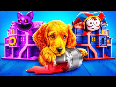 Видео: Smiling Critters vs The Amazing Digital Circus! Мы построили секретный домик!