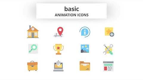 Basic - Animation Icons (MOGRT) | After Effects Elements - Envato elements