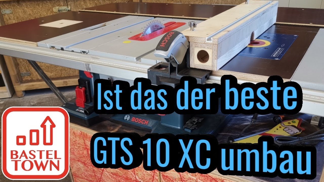 Bosch Gts 10 Xc Tisch Kreissagen Unterschrank Erweiterung Der Schnittflache Bastel Town Youtube