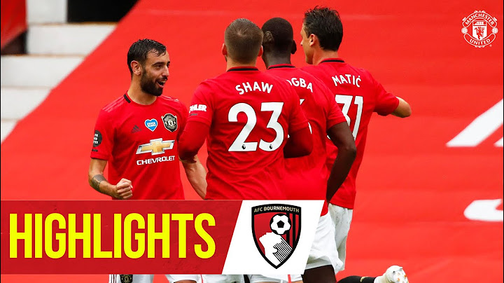 Highlights | Goals galore as United beat Bournemouth! | Manchester United 5-2 Bournemouth