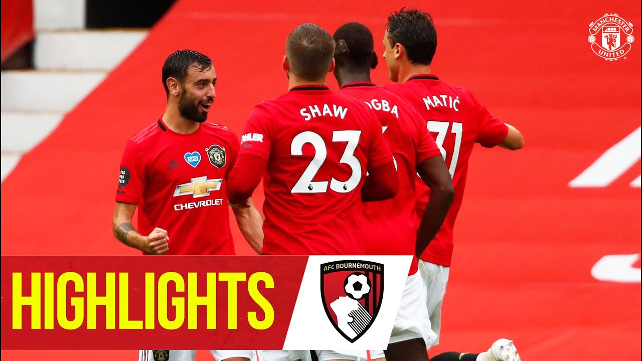 Minde om I stor skala kød Highlights | Goals galore as United beat Bournemouth! | Manchester United  5-2 Bournemouth - YouTube