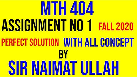 MTH404 assignment 1 solution 2020|MTH 404|assignment|S.H.M|Amplitude|redial|transverse|Component|vu.